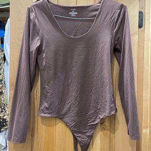 Nuuds Black Scoop Neck Bodysuit